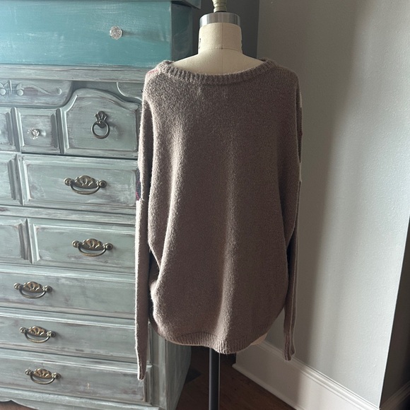 The Great Argyle Crewneck Sweater Tan Red Black - Picture 8 of 12